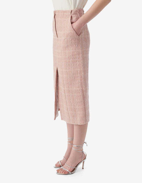 JUPE DROITE EN TWEED