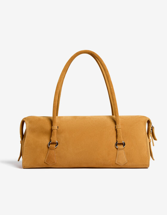 SUEDE BOWLING BAG