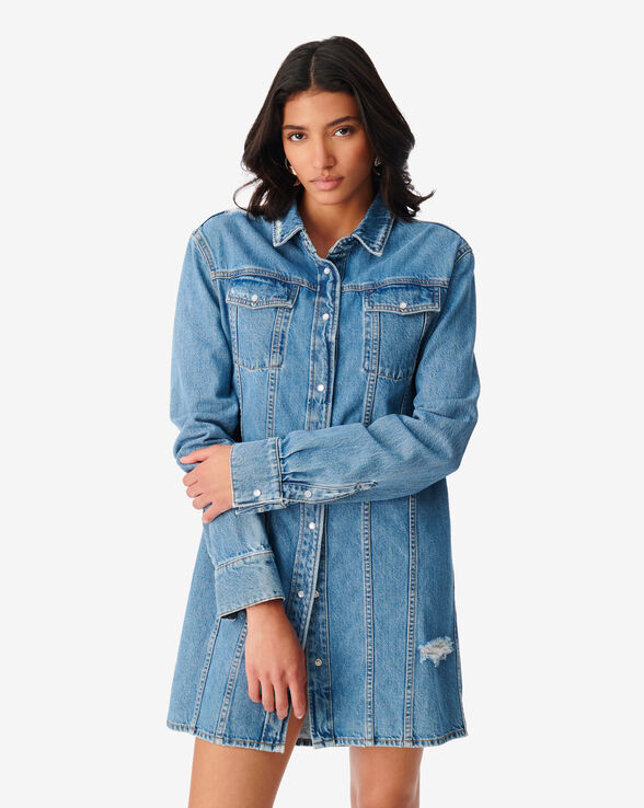 DALKA DENIM SHIRT DRESS