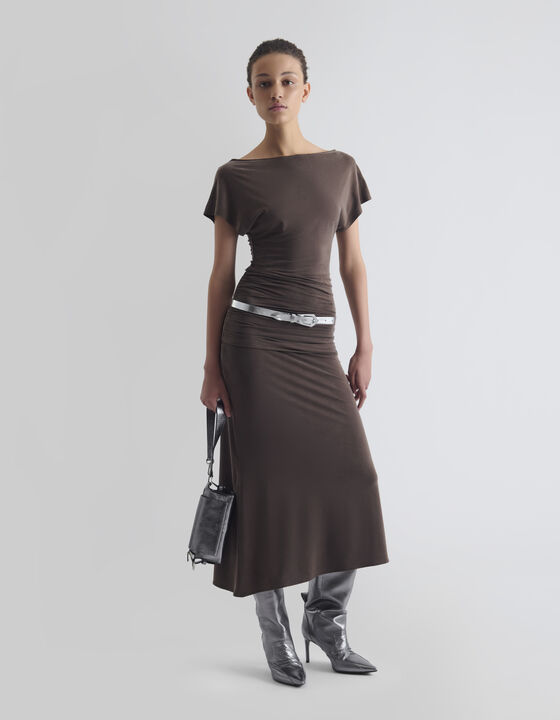 ROBE LONGUE &Agrave; COL BATEAU
