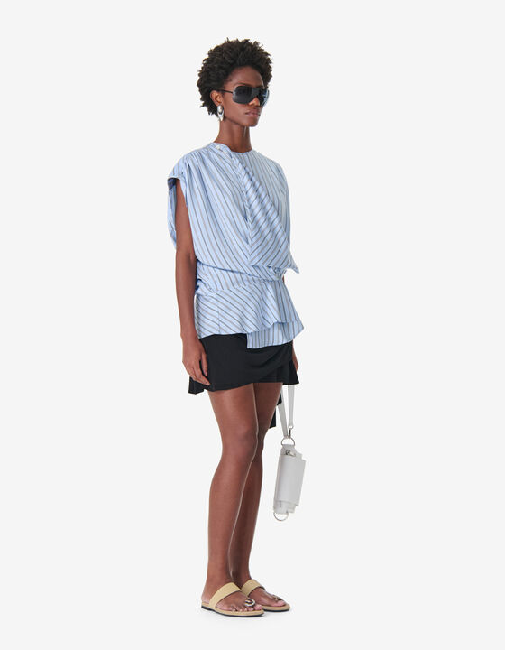 ASYMMETRICAL STRIPED TOP