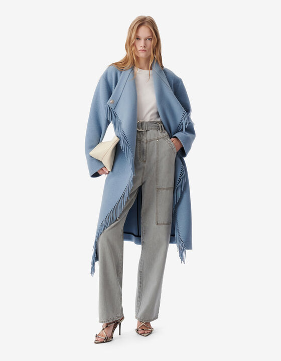 MANTEAU À FRANGES