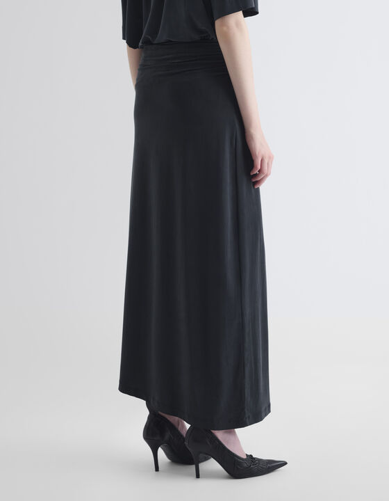 DRAPED MIDI SKIRT