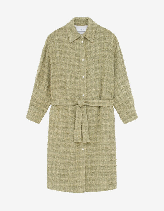 LONG TWEED OVERSHIRT
