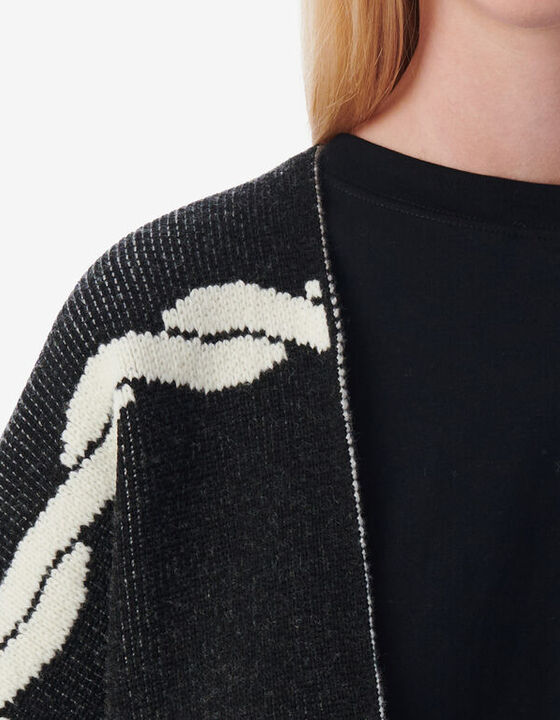 BRAIDED JACQUARD CAPE