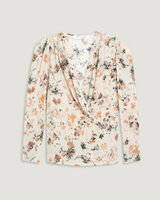 MYLA FLORAL PRINT V NECK BLOUSE TOP image number null