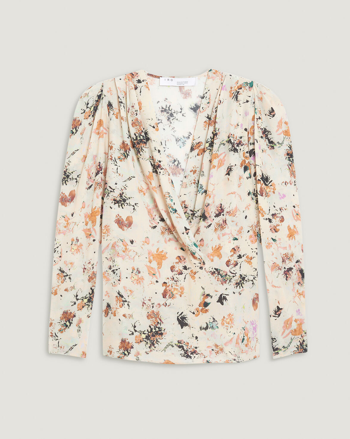 MYLA FLORAL PRINT V NECK BLOUSE TOP image number null