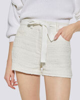 NANNIE TWEED BELTED MINI SHORTS image number null