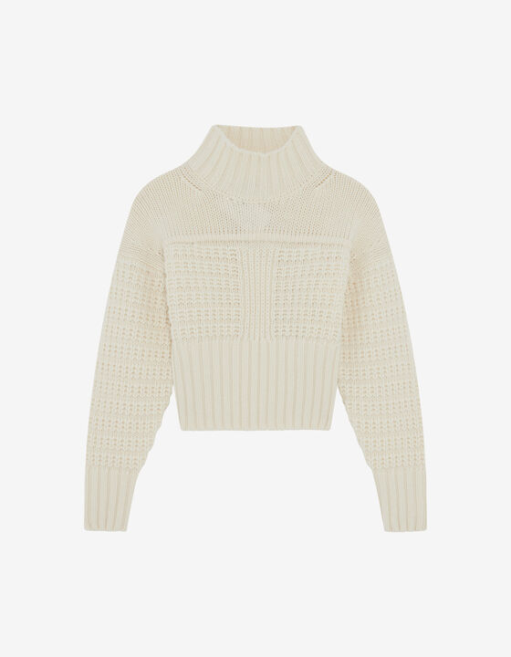 HIGH-NECK WOOL SWEATER