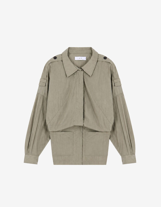 LOOSE-FITTING JACKET WITH EPAULETTES