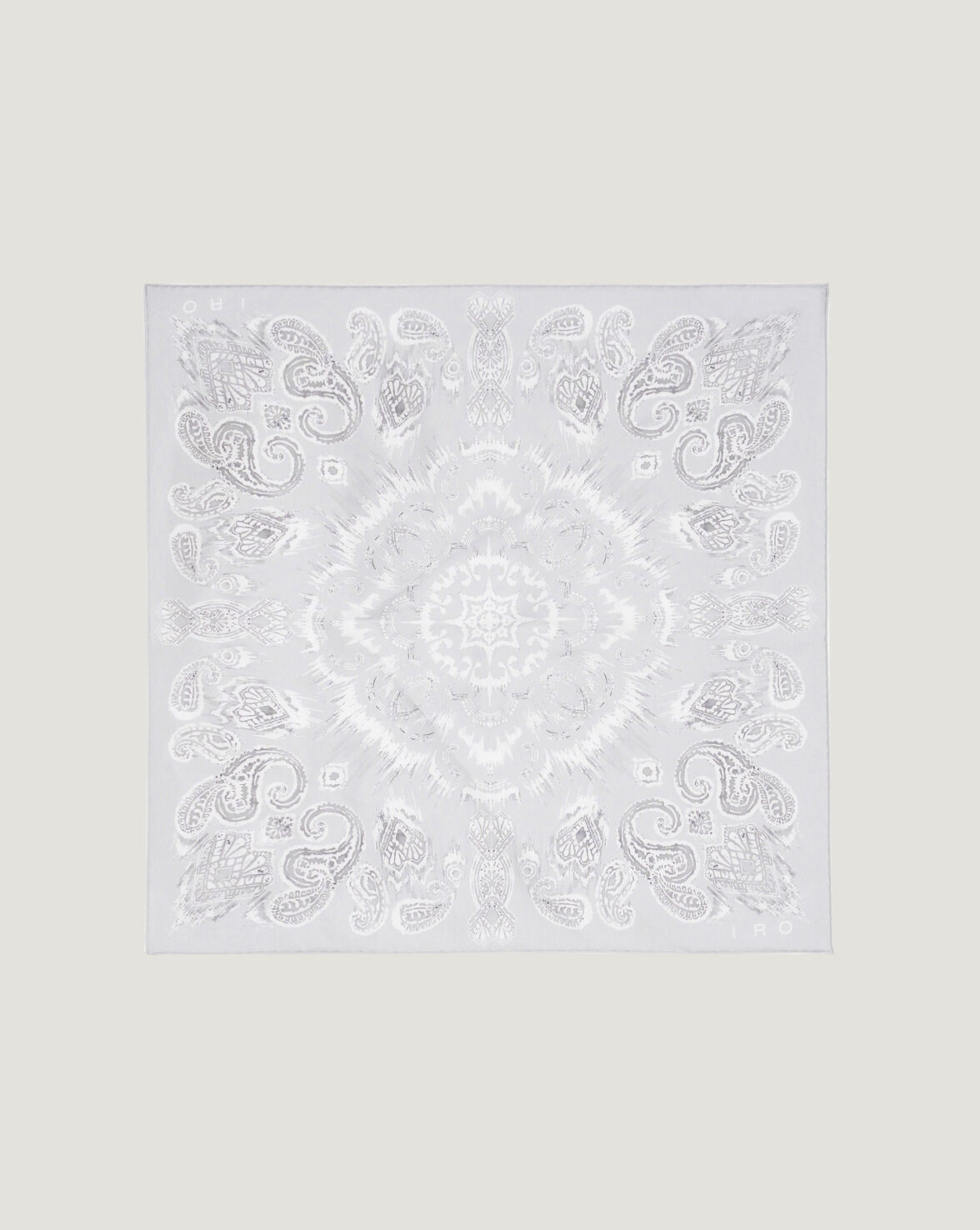 ARCHIE WATERCOLOR PRINT SILK BANDANA image number null