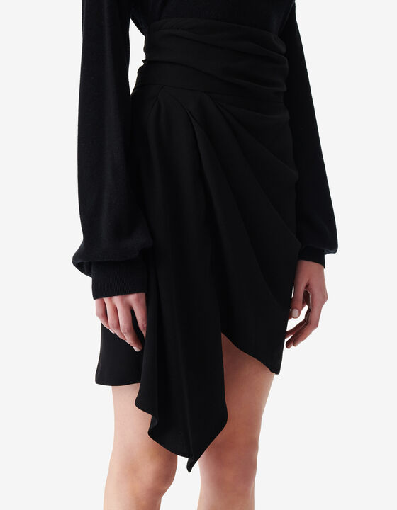 SHORT ASYMMETRICAL SKIRT
