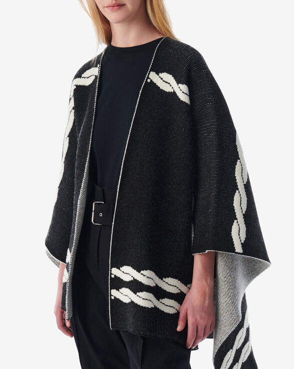 CAPE JACQUARD TRESSÉ WAJDI