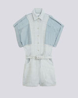 LANDEMON BICOLOUR DENIM JUMPSUIT image number null