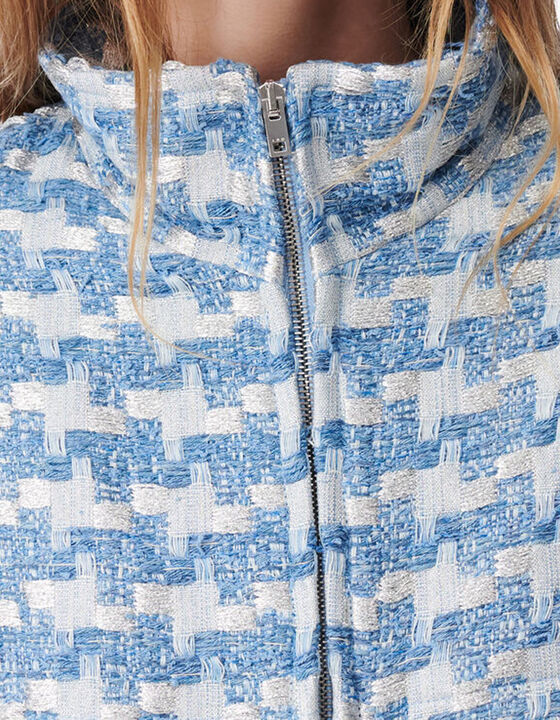 LONG LUREX TWEED JACKET