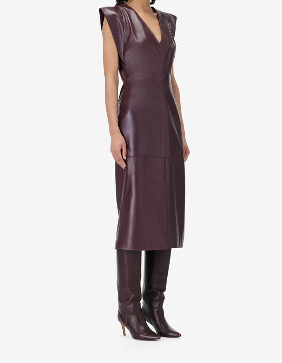 MIDI LAMBSKIN DRESS