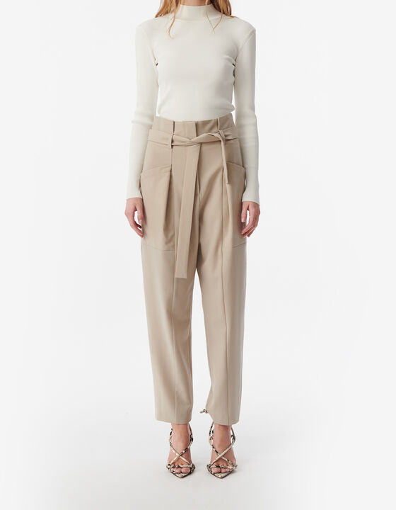 BELTED PANTS