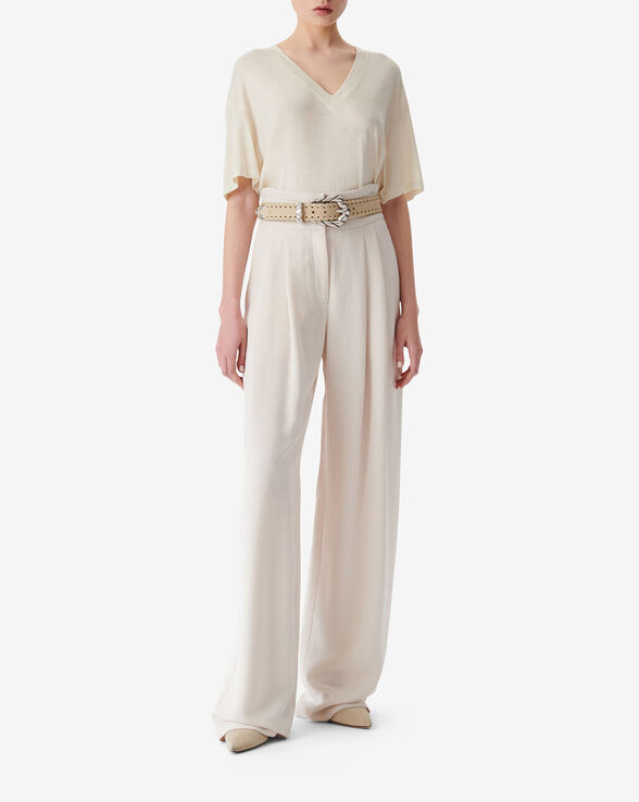 JEON HIGH-RISE WIDE-LEG PANTS