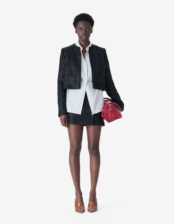 SHORT IRIDESCENT TWEED JACKET