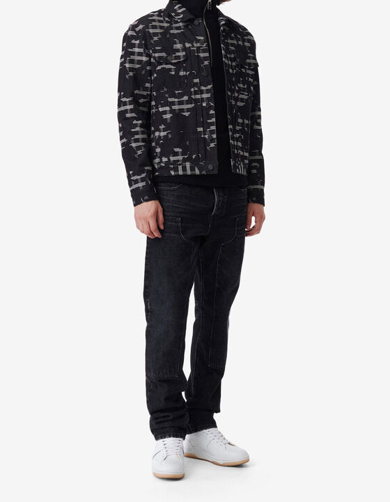 PATTERNED DENIM JACKET