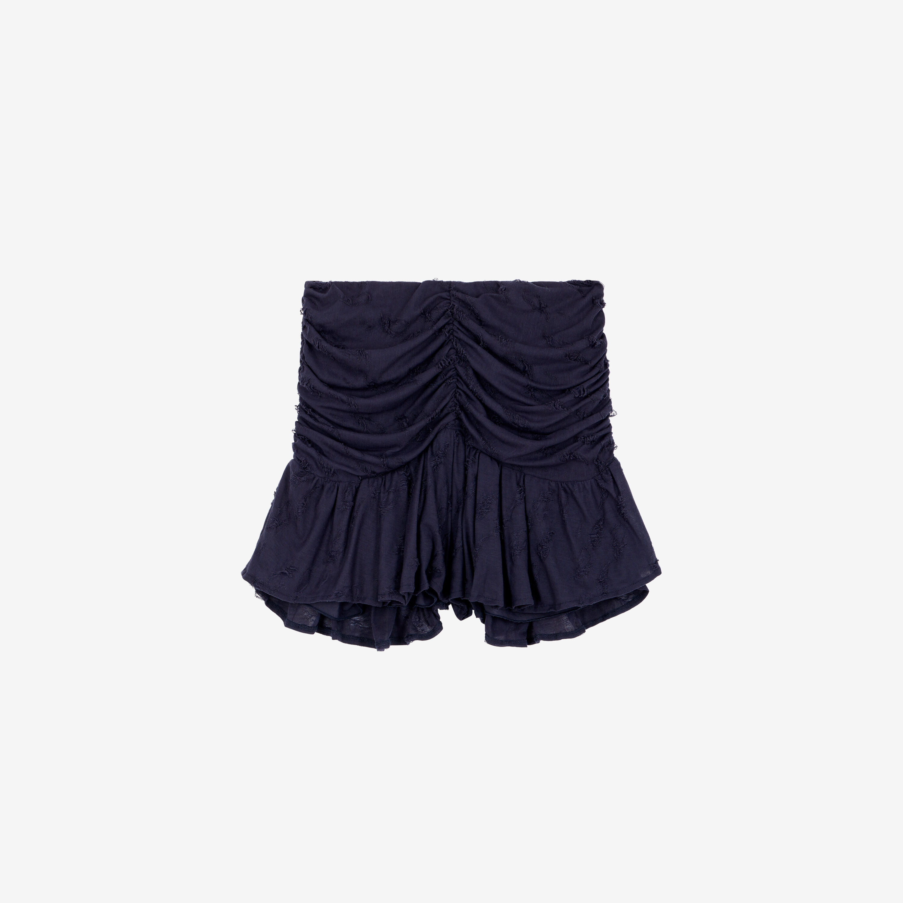 スカート MINKIMHO TRON SKIRT (1) HASLEY women blue textured mini skirt | IRO