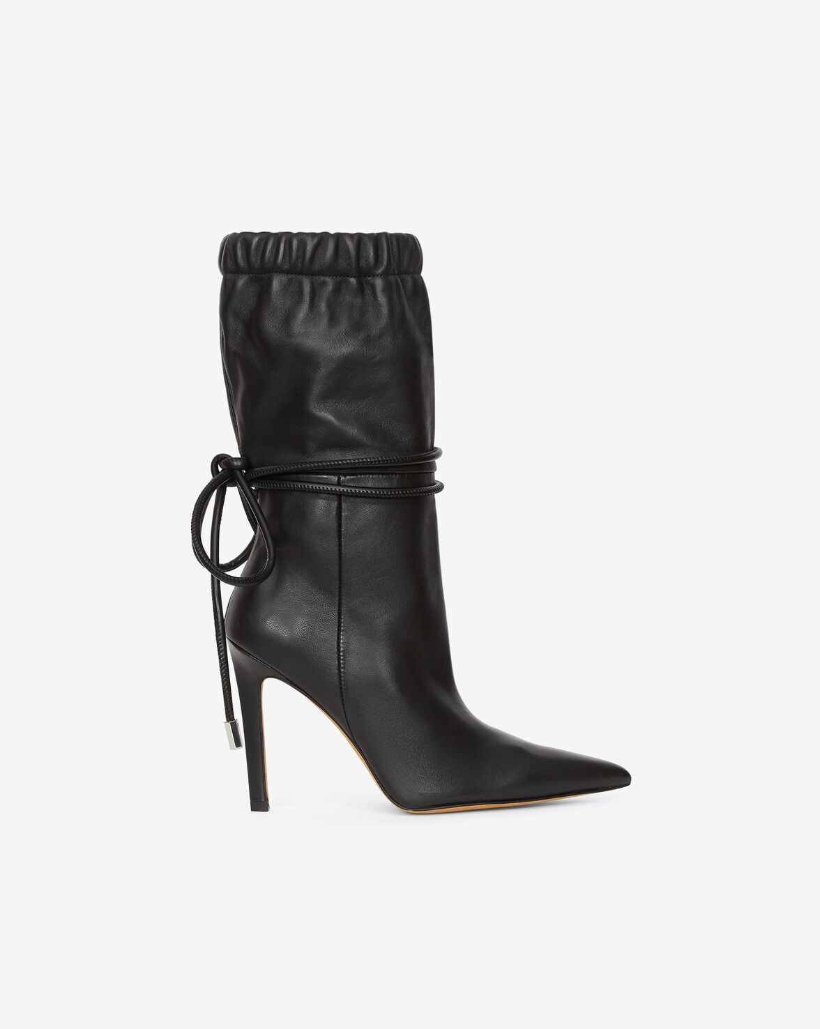Iro Hosta Leather Ankle Boots In Black