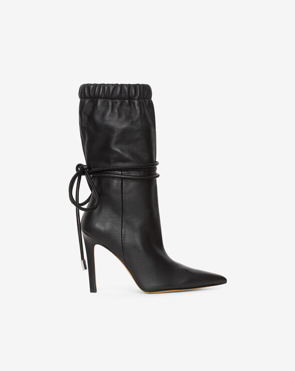 HOSTA LEATHER ANKLE BOOTS