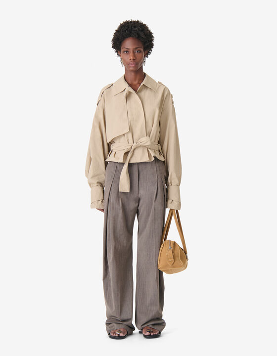 LOOSE-FIT BELTED JACKET