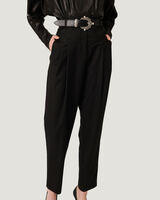 AYASIN PLEATED ANKLE TROUSER PANTS  image number null