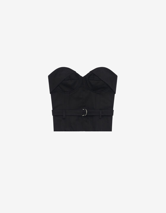 BELTED BUSTIER TOP