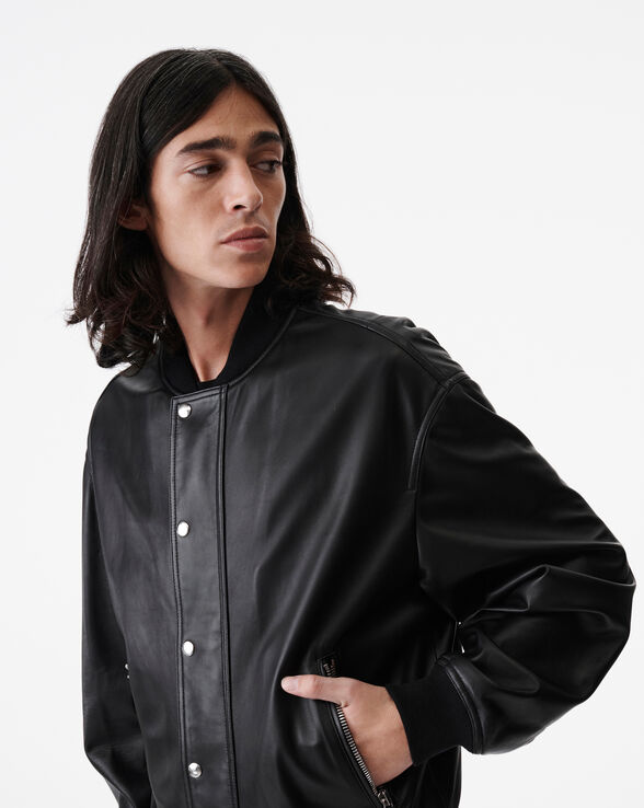 OBRA LEATHER BOMBER JACKET