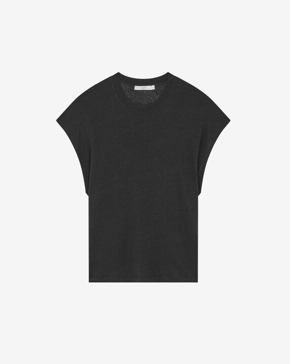 CIRO ROUND-NECK LINEN TANK TOP