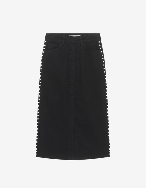 JUPE MIDI EN JEAN