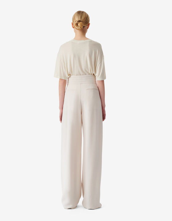 HIGH-RISE WIDE-LEG PANTS