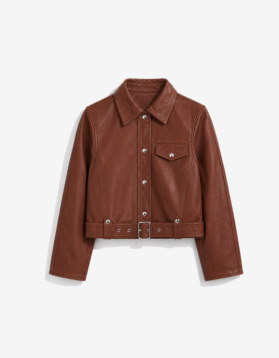 BOXY LEATHER JACKET