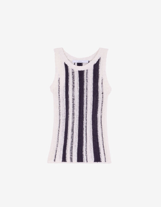 STRIPED KNIT TANK TOP