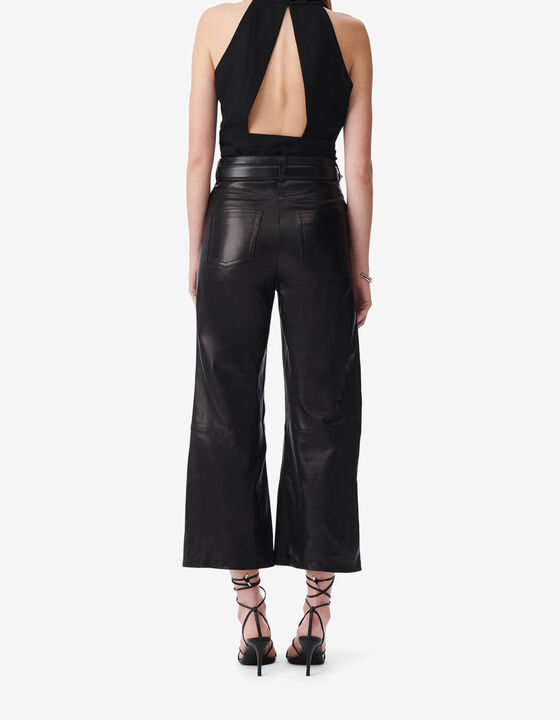 TOP DRAP&Eacute; EN CR&Ecirc;PE DE SATIN