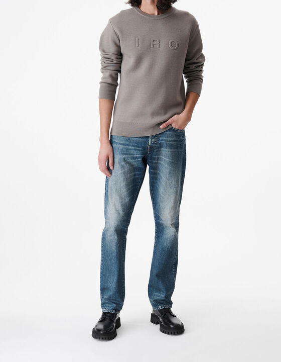 WOOL SWEATER WITH LOGO