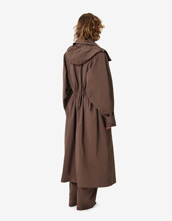 LONG HOODED COAT