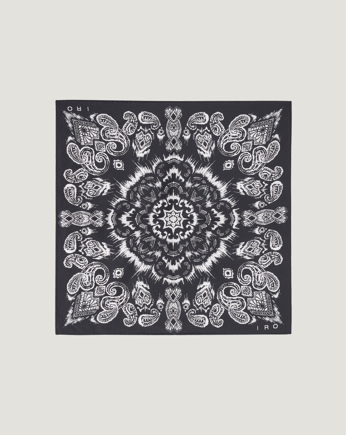 ARCHIE WATERCOLOR PRINT SILK BANDANA image number null