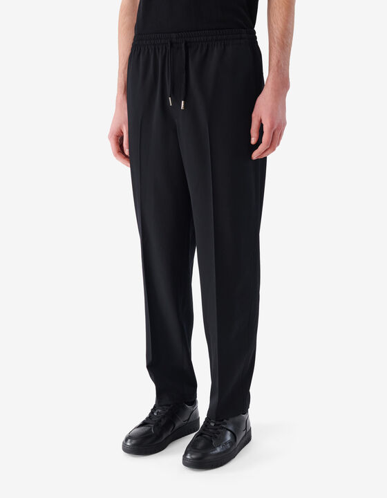 STRAIGHT-CUT WOOL PANTS