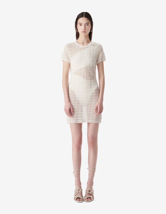 ROBE COURTE TEXTURÉE