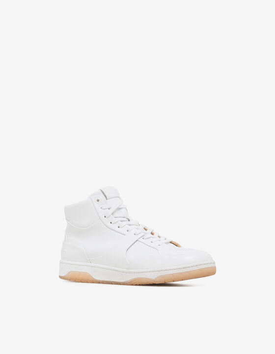 LEATHER HIGH-TOP SNEAKERS