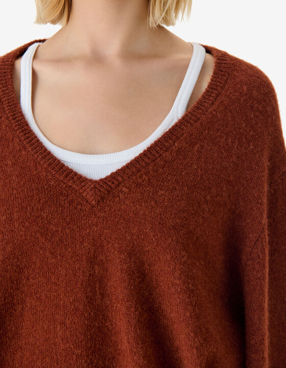 ALPACA V-NECK SWEATER
