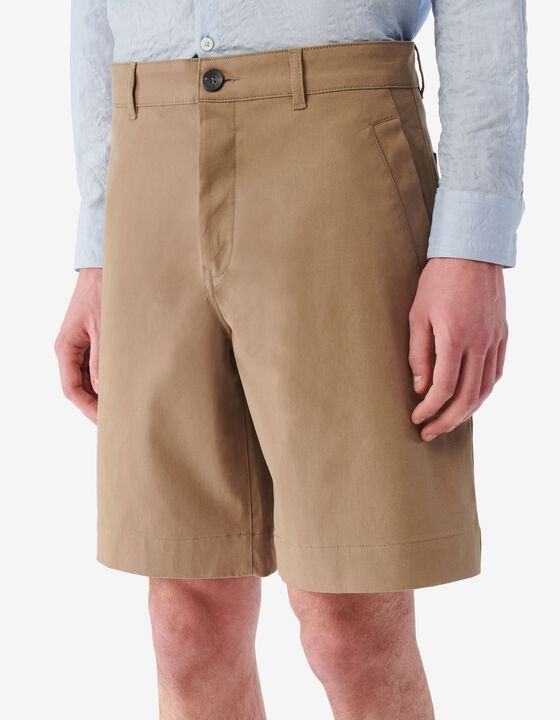 STRAIGHT-FIT BERMUDA SHORTS