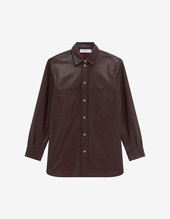 LEATHER OVERSHIRT