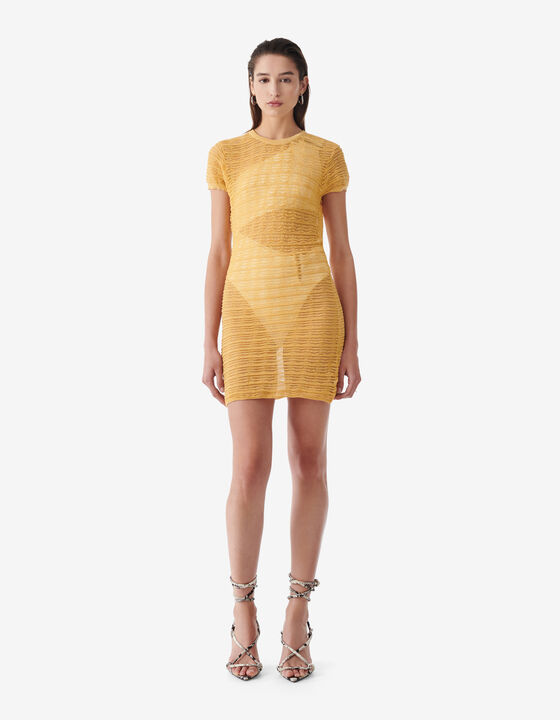 SHORT TEXTURED DRESS