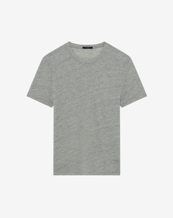 SERGIO ROUND NECK LINEN T-SHIRT