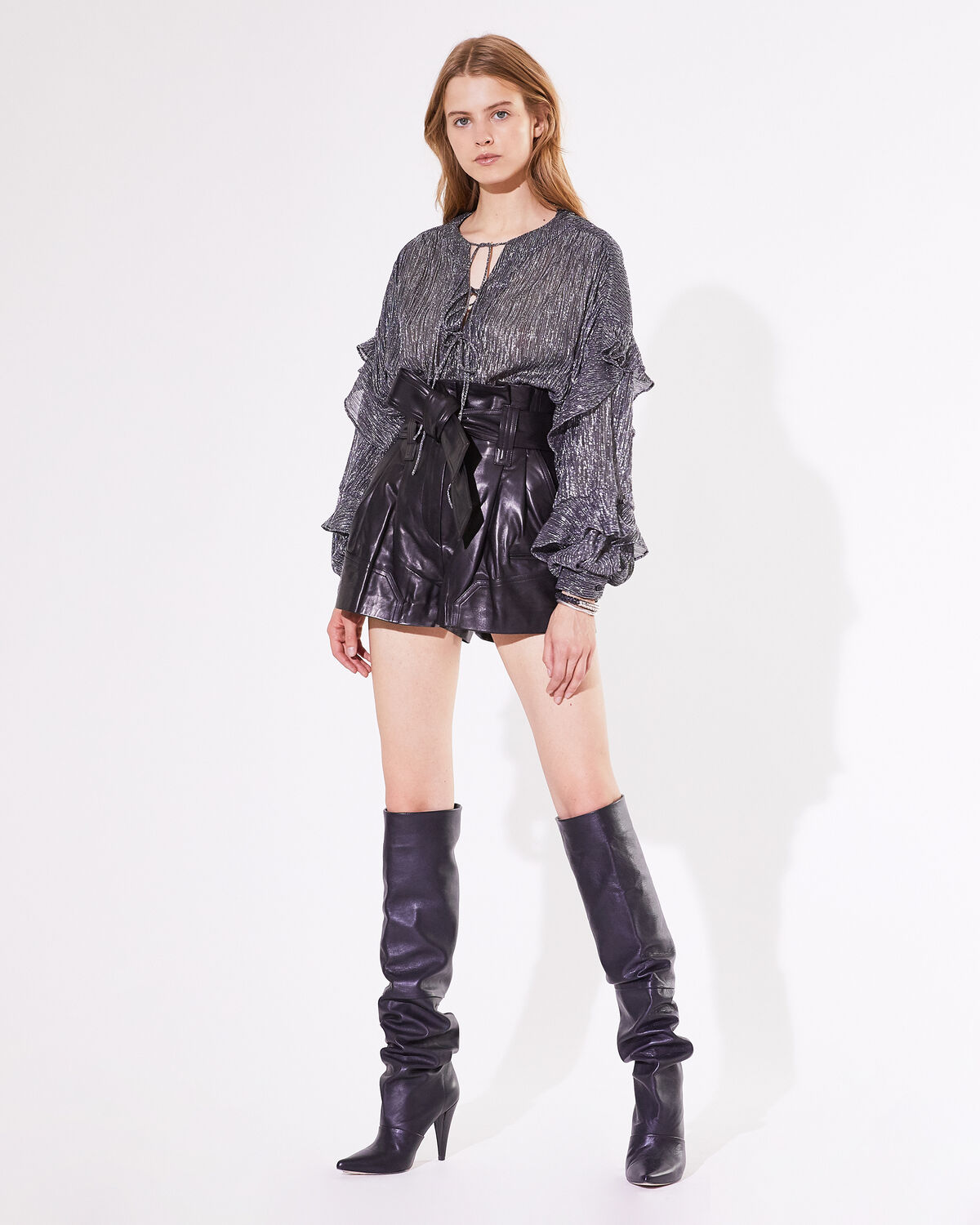 Trivia Tunic Silver by IRO Paris