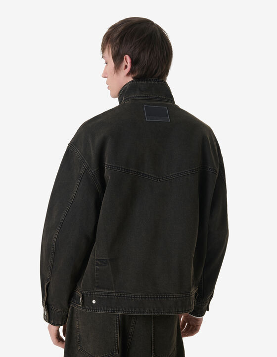 JACKET WITH STAND COLLAR